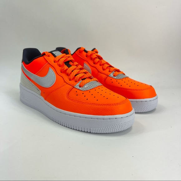 Nike Air Force 1 '07 LV8 3M Low Total Orange Mens - Picture 4 of 12